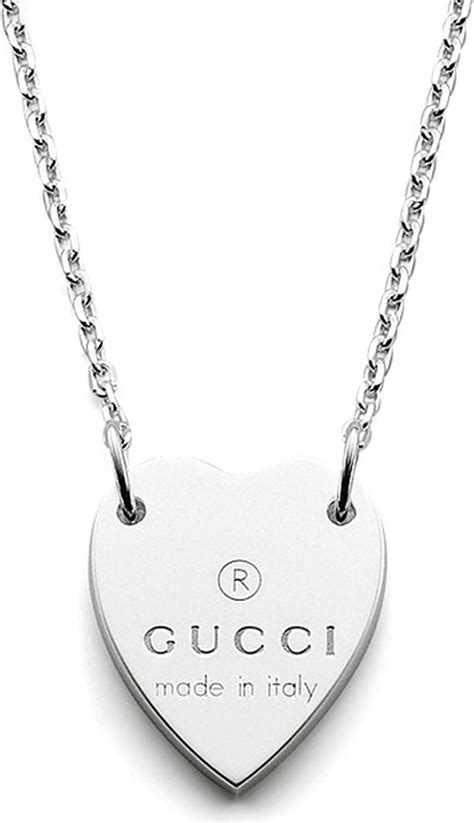 gucci nevklace|Gucci trademark heart necklace.